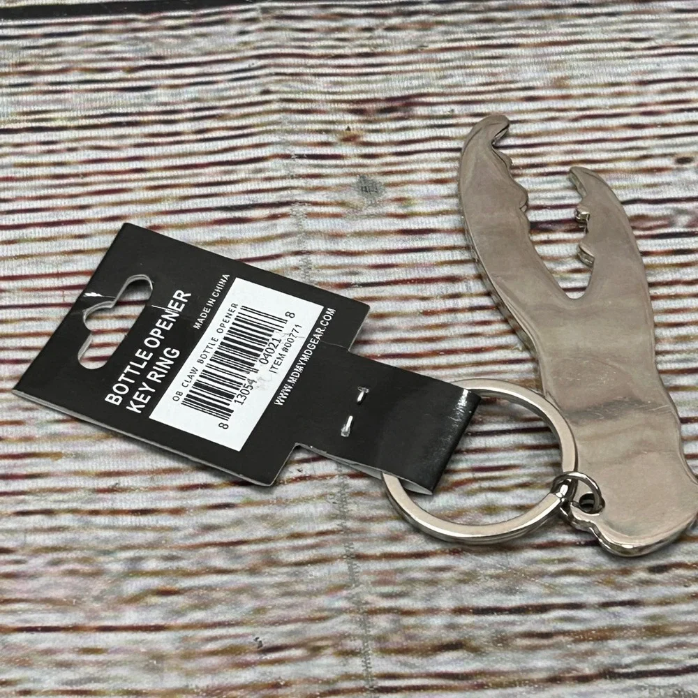 Old Bay Maryland My Maryland Crab Claw Bottle Opener Key Ring Silver OB00771 NEW